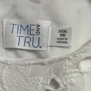 Time and Tru Ivory Lace Blouse